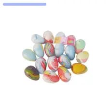 Kit casquinha casquinhas Ovos De Páscoa Coloridas E Brancas 30 unidades