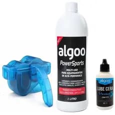 Kit Bike Limpeza corrente Desengraxante e lube cera algoo