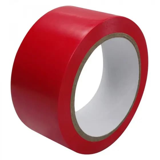 FITA ADESIVA VERMELHA PARA DEMARCAÇÃO SOLO 48 MM X 30 METROS