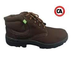 Bota Botina Coturno Nobuck Brasfort Marrom Top Obra Pvc Original CA 43517