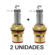 Reparo de Torneira 1/4 de Volta Mecanismo M18 Padrão Deca - 2 Unidades