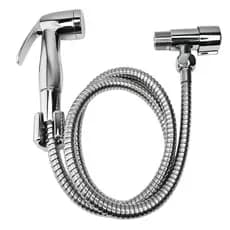 Ducha Higienica Intima Banheiro Cromada Pressão Lavabo 1/4 de Volta