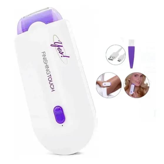 Depilador Removedor De Pelos facial Braços Pernas Partes Íntimas Corporal sem fio 2 em1 Elétrico