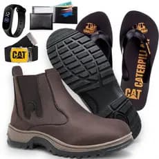 Kit 5 em 1 Bota Botina Masculina Calce Fácil Super Promoção Lançamento Promoção + Acessórios