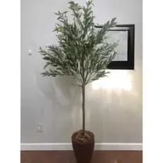 Árvore Artificial Oliveira Realista Qualidade Premium 1.65m + Vaso + Casca De Pinus