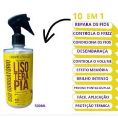 Protetor Térmico Capilar Spray Profissional 10 em 1 Lisoterapia Hidralise
