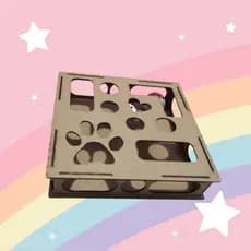 Brinquedo Interativo para Gatos em MDF Cru 3mm