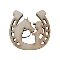 Aplique boiadeira mdf 3mm kit com 30 unid para artesanatos e decorações