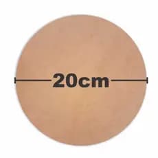 Kit Bolacha com 10/ ou 20 unid 20x20cm Base Redonda Circulo Placa Circular Souplast Artesanato - MDF 3mm