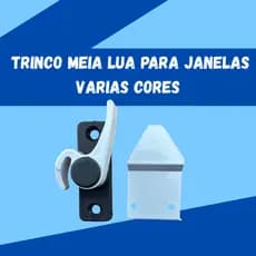 Trinco Fecho Japonês Meia Lua Janela Aluminio Caracol Branco manutenção reparo profissional trava