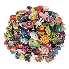 20 Pins/Bottons  Emborrachados Para Babuche - Variados