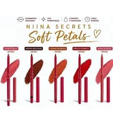 Lapiseira Labial Niina Secrets Soft Petals 1,2g EUDORA