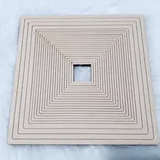 kit 10 Bastidor 8,10,12,14,16,18,20,22,26 e 30 sendo 1 de cada tamanho mdf cru 6mm bastidores mdf QUADRADO