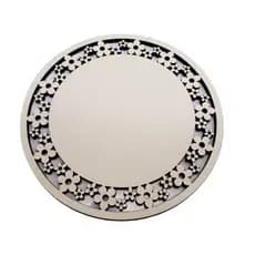 Porta copo 10 cm flor trabalhado em mdf Cris Artesanatos