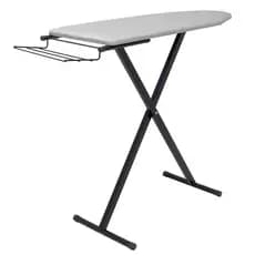 T谩bua De Passar Roupa Tecido T茅rmico Mesa Pr谩tica Porta Ferro Dobr谩vel Refor莽ada Preta