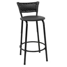 Banco Para Bancada Cozinha Gourmet Encosto Mesa Balcão Ilha Bar Banqueta 60cm Desmontada Itagold