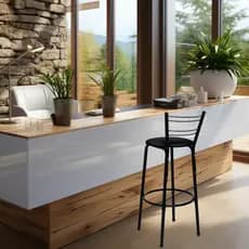 Banqueta Banco Alto Cozinha, Bar, Balcão, Bistrô, Americano Modelo Aramado - Exclusiva