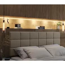 Cabeceira Almofadada Para Cama Box Suspensa Calipha 140 x 55 cm Varias Cores