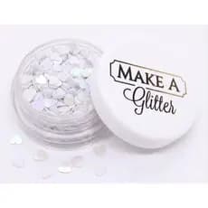 Glitter Coração Branco Fruta Cor Maquiagem Unhas Vela Resina 3g