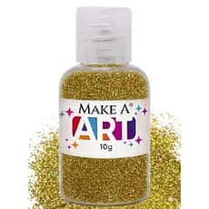 Glitter Dourado Brilhar Fino Holográfico Unhas Maquiagem Resina Vela 10g