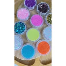 Glitter Colors Kit 11 Unidades Unhas Maquiagem Artesanato