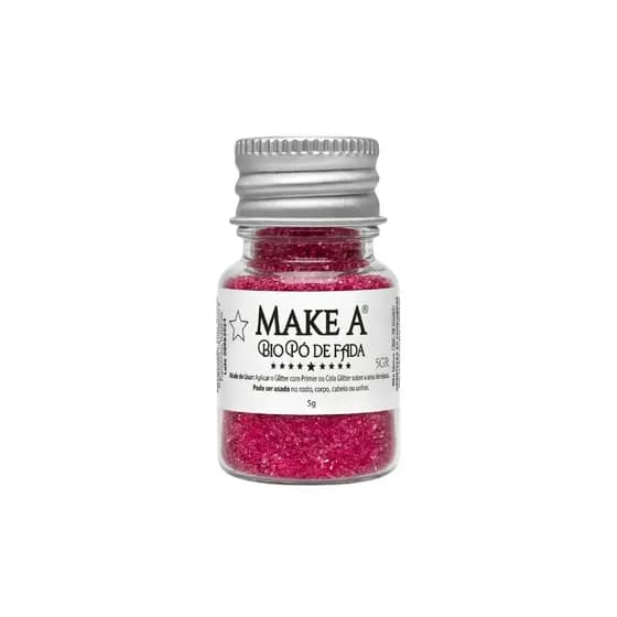 Pigmento Mica Colorida Biodegradável Glitter Multifuncional Rosa