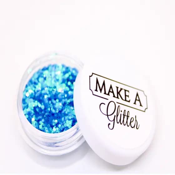 Glitter Flocado Azul Piscina Holográfico 3g