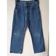 calça jeans azul ,  infantil , tamanho  6anos