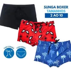Sunga Infantil Com Cordão Tam 2 4 6 8 10 Estampas Exclusivas
