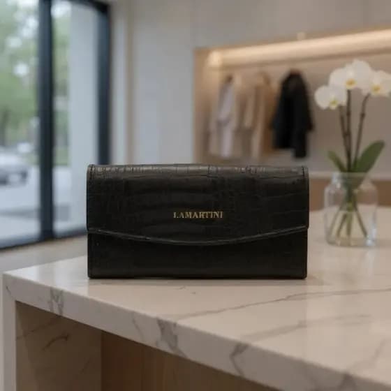 Carteira Feminina de mão Couro legitimo | Presente Elegante, Durável e Cheio de Estilo Luxo e Sofisticação