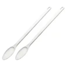 Kit 2 Colher industrial 59 cm polipropileno branco mexedora para cozinhas restaurantes