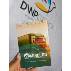Bloco de Anotações A6 Personalizado 100 Folhas Capa Dura Wire-O Brinde Criativo e Exclusivo