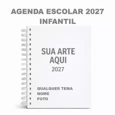 Agenda Escolar com Nome / Infantil / Creche / Planner / Autismo 2027 - PROMOÇÃO