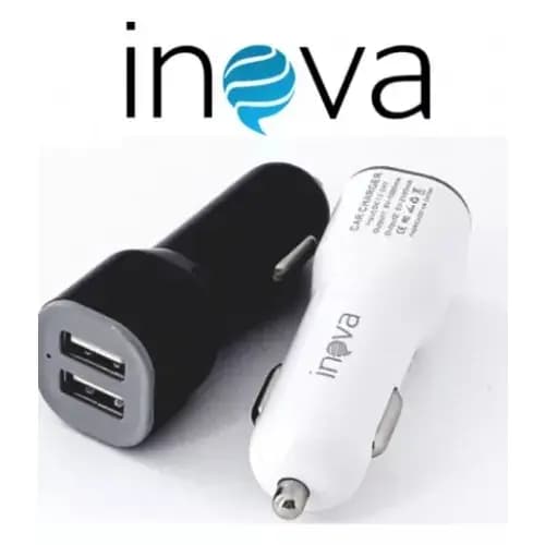 Carregador Inova para Celular Veicular Carro Fonte 2 entradas USB
