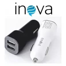 Carregador Inova para Celular Veicular Carro Fonte 2 entradas USB