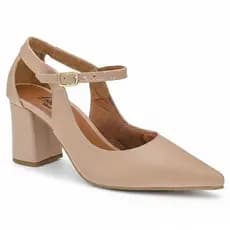 Sapato Feminino Scarpin Casual Bico Fino Lóris  Salto Médio Confortavel Macio 3040