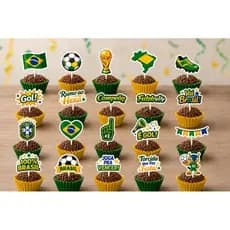 #ENVIO RAPIDO # Topper Docinhos Copa do Mundo Brasil  / Topper Copa do mundo /Copa do mundo Brasil
