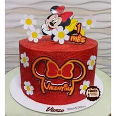 Topo de bolo Minnie Vermelha / Topper Minnie Vermelha/ topo de bolo personalizado / Decoração Minnie vermelha