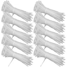 Abraçadeira Nylon Enforca Gato 2,5X100MM Branco C/ 1000 UN