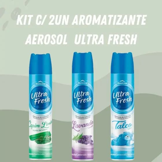 Kit 2 Aromatizantes Spray Ultrafresh