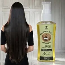 Óleo de Argan 60ml com Pump Cabelos Hidratados Sedosos e com Brilho Natural