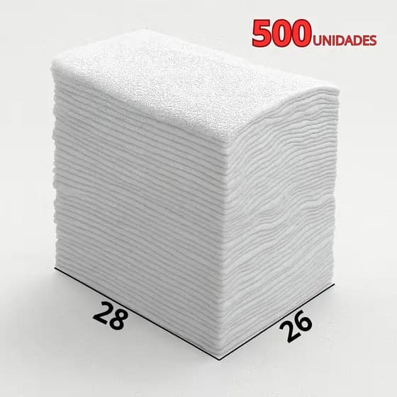 500un Toalhas de Banho Descartáveis para Cuidados no Leito e Higiene de Idosos