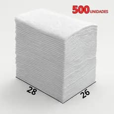 500 Toalhas Descartáveis de Banho Corporal para Higiene no Leito e Cuidados de Enfermagem