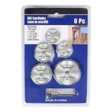 Kit 6 Em 1: 5 Discos Hss Mini Retífica 1 Haste