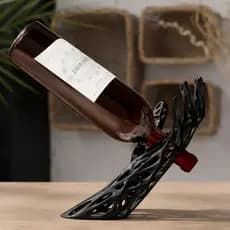 Suporte Decorativo Para Garrafa De Vinho Estilo Moderno