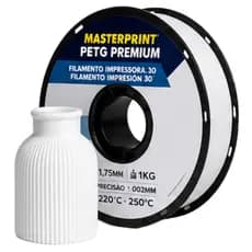 Filamento PETG 1,75mm 1Kg Impressora 3D Alta Resistência Branco Preto Cinza Madeira