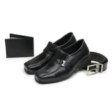 Sapato Social Masculino Moda Infantil Com Carteira Cinto