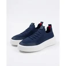 Tênis Masculino Sapato Esporte Fino Knit Casual Calce Elástico Sem Cadarço