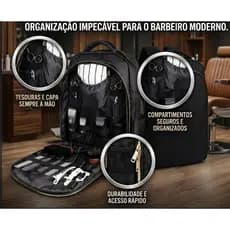 Mochila Maleta Organizadora Barbeiro Divisórias Removíveis