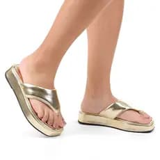 Chinelo Feminino Flat Chinelo Plataforma Confortável com Espuma